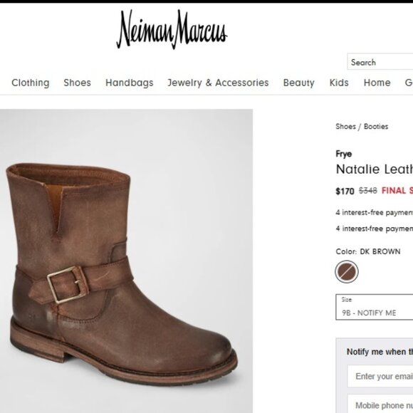 Nice FRYE Natalie Super Soft Comfortable Nubuck Boots.Sz 8 1/2 $340 - Picture 3 of 12